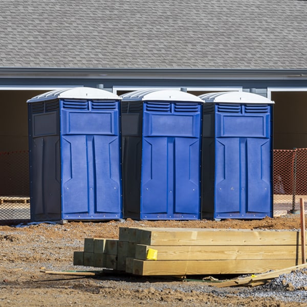 are there any restrictions on what items can be disposed of in the portable toilets in Birchrunville